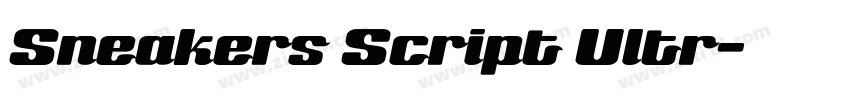 Sneakers Script Ultr字体转换